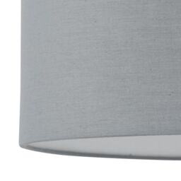 First Choice Lighting Grey Textured Cotton 25cm Pendant Lightshade - thumbnail 3