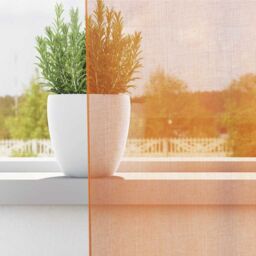 Berkfield Home Voile Curtains with Rod Pockets 2 pcs Orange - thumbnail 3
