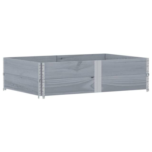 Berkfield Home Garden Planter Grey 150x100 cm Solid Wood Pine - image 1