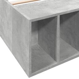 Berkfield Home Modern Bed Frame without Mattress Concrete Grey 75x190 cm Small Single - thumbnail 7