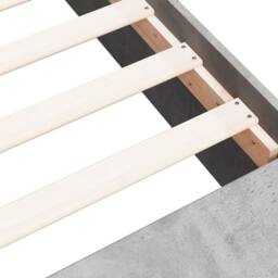 Berkfield Home Modern Bed Frame without Mattress Concrete Grey 75x190 cm Small Single - thumbnail 8