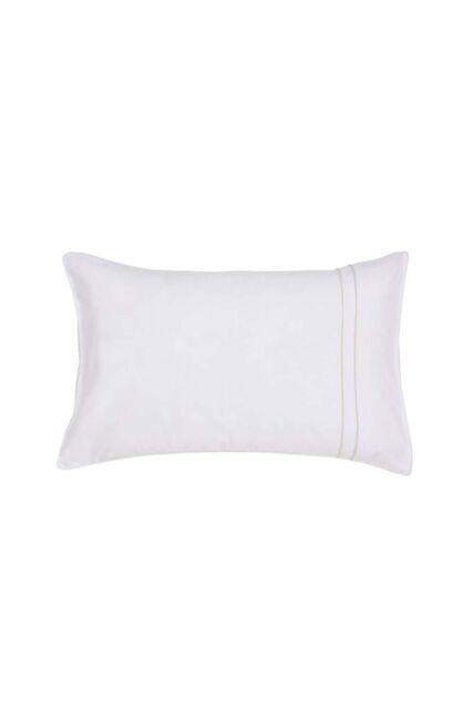 Murmur 'Catherine' Cotton Percale Standard Pillowcase in Ivory - Size: Standard Pillow Case - image 1