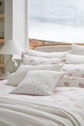Murmur 'Catherine' Cotton Percale Standard Pillowcase in Ivory - Size: Standard Pillow Case - thumbnail 2