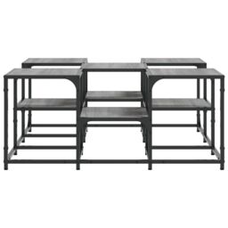 Berkfield Home Coffee Table Grey Sonoma 91x91x40 cm Engineered Wood - Size: 91 x 91 x 40 cm - thumbnail 6