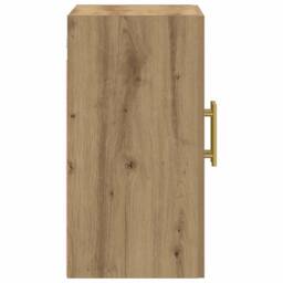 Berkfield Home Wall Cabinet Artisan Oak 60x31x60 cm Engineered Wood in Brown - Size: 60 x 31 x 60 cm - thumbnail 5