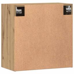 Berkfield Home Wall Cabinet Artisan Oak 60x31x60 cm Engineered Wood in Brown - Size: 60 x 31 x 60 cm - thumbnail 6