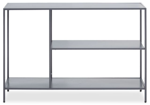 Orsina Functional Design Grey Metal Console Table, Stylish Hallway Table For Livingroom, Spacious Modern Table - image 1