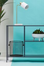 Orsina Functional Design Grey Metal Console Table, Stylish Hallway Table For Livingroom, Spacious Modern Table - thumbnail 4
