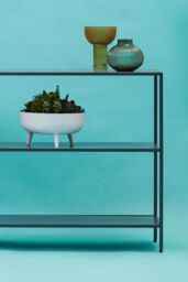Orsina Functional Design Grey Metal Console Table, Stylish Hallway Table For Livingroom, Spacious Modern Table - thumbnail 3