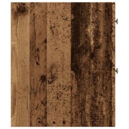 Berkfield Home Narrow Bathroom Cupboard with Wheels Old Wood Engineered Wood in Brown - thumbnail 5