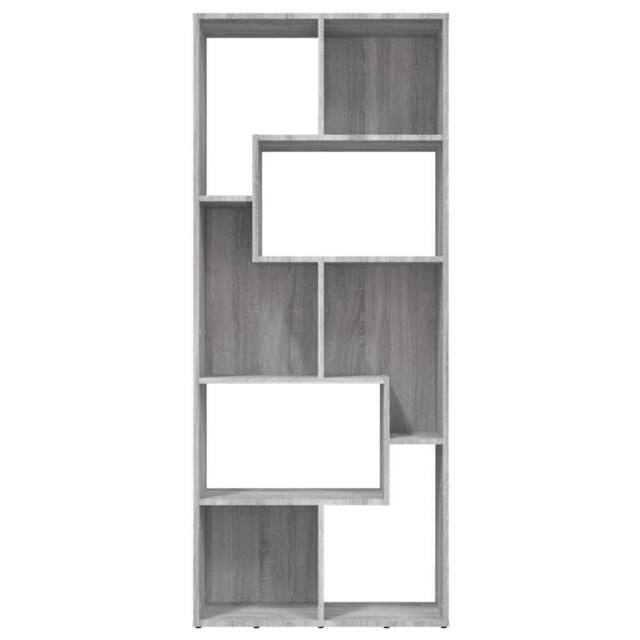 Berkfield Home Modern Book Cabinet Grey Sonoma 67x24x161 cm Engineered Wood - Size: 67 x 24 x 161 cm - image 1