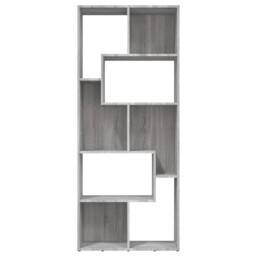 Berkfield Home Modern Book Cabinet Grey Sonoma 67x24x161 cm Engineered Wood - Size: 67 x 24 x 161 cm - thumbnail 1