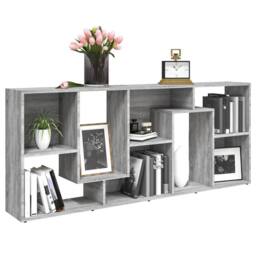 Berkfield Home Modern Book Cabinet Grey Sonoma 67x24x161 cm Engineered Wood - Size: 67 x 24 x 161 cm - thumbnail 9