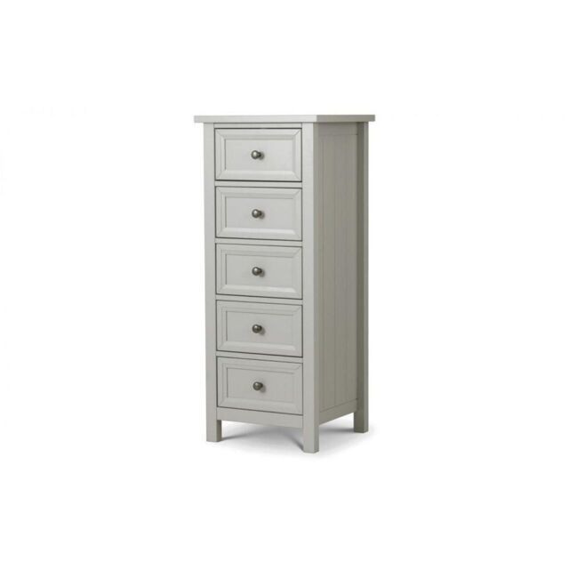 Ashfield Premier Dove Grey 5 Drawers Tall Chest in Mid Grey - image 1