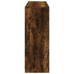 Berkfield Home Sideboards with LED Lights 3 pcs Smoked Oak Engineered Wood in Brown - thumbnail 9