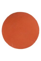 Heya Home Unity 100% Cotton Velvet Ready Filled Cushion in Orange - Size: 40 cm x 40 cm - thumbnail 2