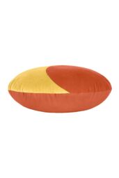 Heya Home Unity 100% Cotton Velvet Ready Filled Cushion in Orange - Size: 40 cm x 40 cm - thumbnail 3