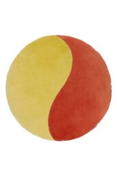 Heya Home Unity 100% Cotton Velvet Ready Filled Cushion in Orange - Size: 40 cm x 40 cm