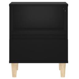 Berkfield Home Bedside Cabinets 2 pcs Black 40x35x50 cm - Size: 40 x 35 x 50 cm - thumbnail 7