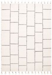 The Rug Shop UK Cream Handmade Wool Modern Geometric Kilim Easy To Clean Area Rug - Size: 200 cm x 290 cm - thumbnail 6