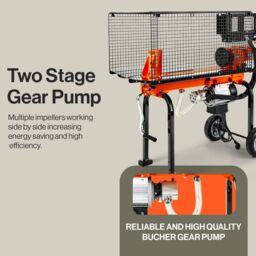Superhandy Powerful 16-Ton Corded Log Splitter with 1500W Motor in Orange - thumbnail 4