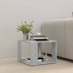 Berkfield Home Modern Coffee Table Concrete Grey 40x40x30 cm Engineered Wood - Size: 40 x 40 x 30 cm