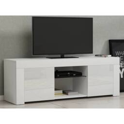 Kelvenix Modern TV Unit Stand Cabinet Sideboard White - Size: 0.6m2