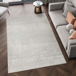 Desire Rugs Novu Modern Abstract Geometric Living Room Area Rug Metallic- Mirage Beige - Size: 120 cm x 170 cm - thumbnail 3