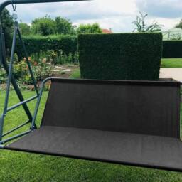 FLAVORA Black 148×51×51CM 3 Seater Swing Replacement Seat Cover - Size: 0.6m2 - thumbnail 4