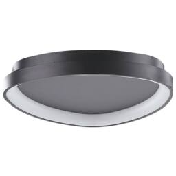 Wyld and Coco Triangle Ceiling Lamp - Black Steel Integrated LED Acrylic Diffuser - thumbnail 2