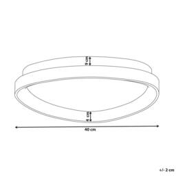 Wyld and Coco Triangle Ceiling Lamp - Black Steel Integrated LED Acrylic Diffuser - thumbnail 3