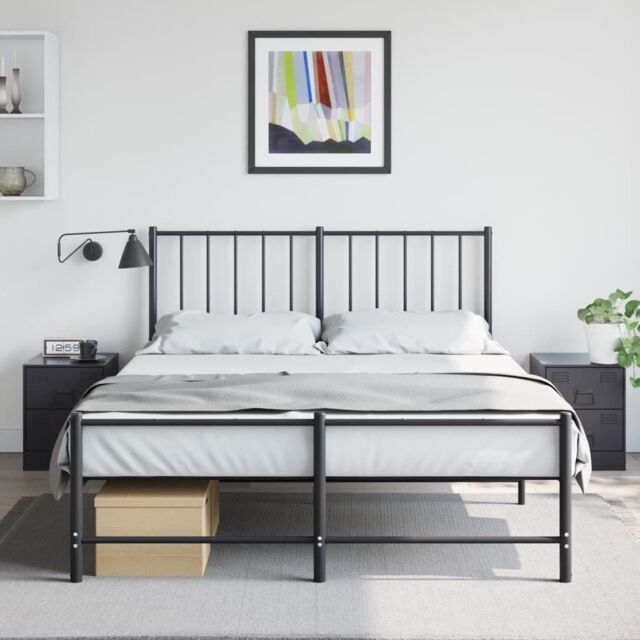 Berkfield Home Bedside Cabinets 2 pcs Black 34.5x39x44 cm Steel - image 1