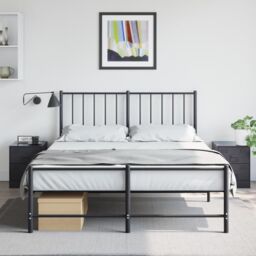 Berkfield Home Bedside Cabinets 2 pcs Black 34.5x39x44 cm Steel - thumbnail 1