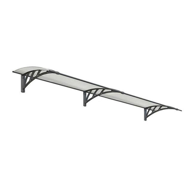 Palram Patio Cover Neo Door Awning Canopy 2700 Twinwall - L273 cm - Grey - image 1