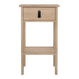 Furniture To Go Barcelona Bedside Table with 1 Drawers in Jackson Hickory Oak in Light Oak - thumbnail 2
