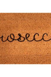 Artsy Mats It's Prosecco Time Patio Doormat in Black - Size: 40 cm x 120 cm - thumbnail 2