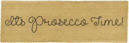 Artsy Mats It's Prosecco Time Patio Doormat in Black - Size: 40 cm x 120 cm - thumbnail 4