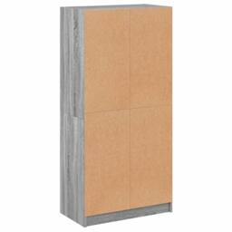 Berkfield Home Highboard with Doors Grey Sonoma 68x37x142 cm Engineered Wood - Size: 68 x 37 x 142 cm - thumbnail 9