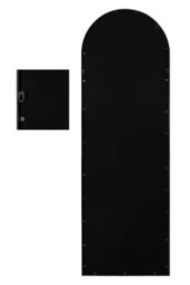 "MirrorOutlet Black Framed Arched Leaner/Wall Mirror 71"" X 24"" (180CM X 60CM) - Size: 1 Pack" - thumbnail 5