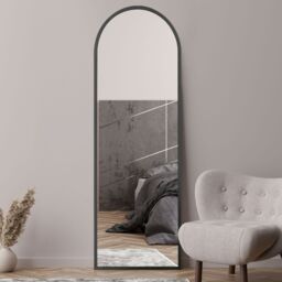"MirrorOutlet Black Framed Arched Leaner/Wall Mirror 71"" X 24"" (180CM X 60CM) - Size: 1 Pack" - thumbnail 6