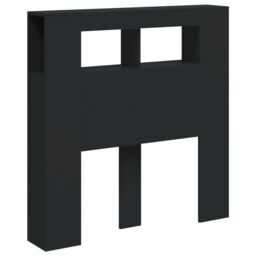Berkfield Home LED Headboard Black 100x18.5x103.5 cm Engineered Wood - thumbnail 3