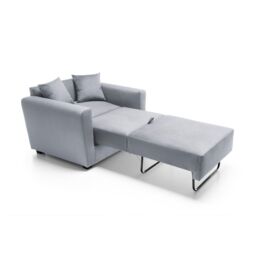 Abakus Direct Olly Linen Single Sofa Bed in Light Grey - thumbnail 6