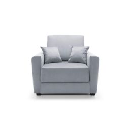 Abakus Direct Olly Linen Single Sofa Bed in Light Grey - thumbnail 2
