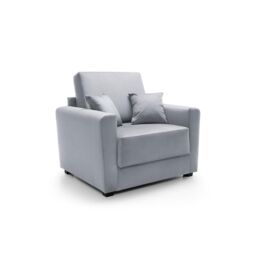 Abakus Direct Olly Linen Single Sofa Bed in Light Grey - thumbnail 3