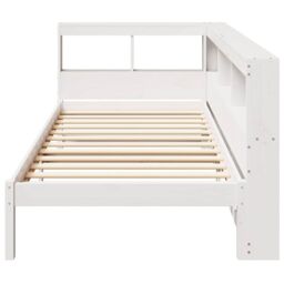 Berkfield Home Bookcase Bed without Mattress White 75x190 cm Small Single Solid Wood Pine - thumbnail 5