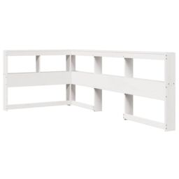 Berkfield Home Bookcase Bed without Mattress White 75x190 cm Small Single Solid Wood Pine - thumbnail 6