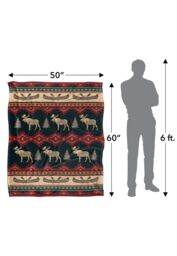 JQ Licensing Jl-Jp Moose & Canoe Pattern Silky Touch Super Soft Throw Blanket 152 X 127 cm in White - thumbnail 5