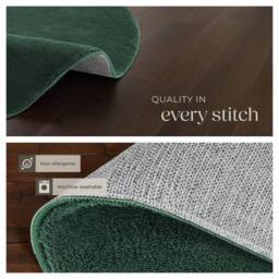 tectake Rug Zonelle 140 X 200 Cm - Green - Size: 140 cm x 200 cm - thumbnail 5