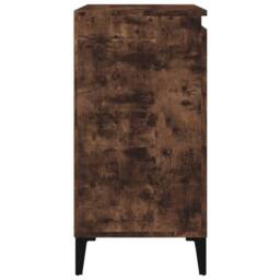 Berkfield Home Bedside Cabinet Smoked Oak 40x35x70 cm Engineered Wood in Brown - Size: 40 x 35 x 70 cm - thumbnail 7