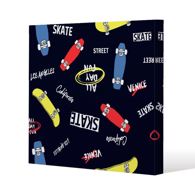 Benjamin Tate Design Skate (Canvas Print) / 127 x 127 x 4cm in Natural - Size: 127 x 127 x 4 cm - image 1